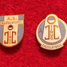 Lot 2 insigne fotbal - AS "CALCULATORUL IIRUC" BUCURESTI