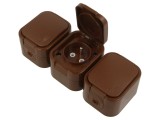 Conector alimentare AC 2P+PE 250VAC 16A negru