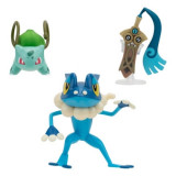 Pokemon Battle Figure Set 3 figurine Honedge, Bulbasaur #4, Frogadier 5 cm, Jazwares