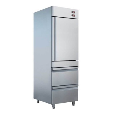 Dulap frigorific cu 2 sertare congelare-inox foto