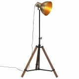VidaXL Lampă de podea 25 W, alamă antichizată, 75x75x90-150 cm, E27
