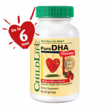 Pure DHA, 90cps moi masticabile (gust de capsuni), ChildLife Essentials