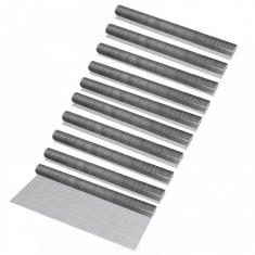 Set 10 bucati gard plasa de sarma SM006, 100 cm x 5 m, metal, gri-argintiu foto