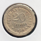 F385 Portugalia 20 centavos 1920 Cu-NI, Europa