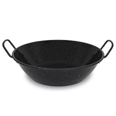 Tigaie adanca Paella din otel emailata 28 cm Handy KitchenServ