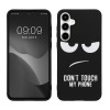 Husa Kwmobile pentru Samsung Galaxy A55, Negru/Alb, Silicon, KWM000021QD001C, Carcasa
