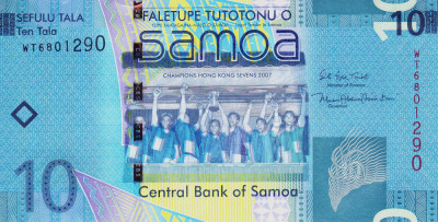 Bancnota Samoa 10 Tala (2017) - P39b UNC foto