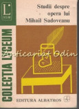 Studii Despre Opera Lui Mihail Sadoveanu