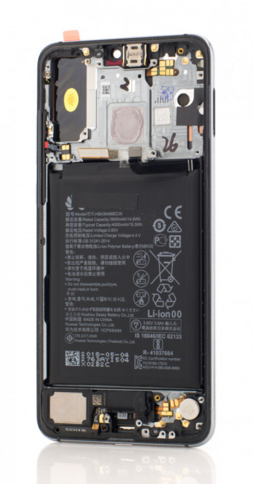 Display Huawei P20 Pro, Negru + Rama + Acumulator, SWAP
