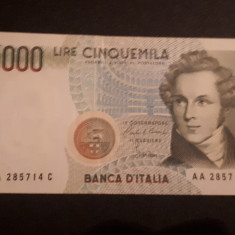 Italia - 5000 Lire 1985 AUNC (Vezi descrierea)