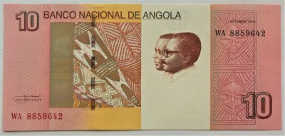 BANCNOTA EXOTICA 10 KWANZAS - ANGOLA, anul 2012 *cod 854 B = A.UNC foto