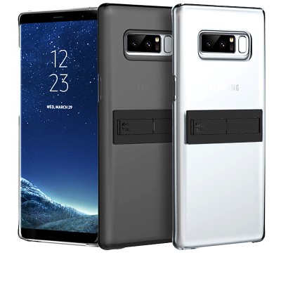 Husa plastic Samsung Galaxy Note8 N950 Anymode Kick Tok Transparenta Neagra foto