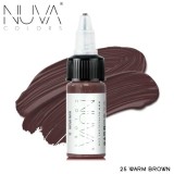 Tus Micropigmentare NUVA Colors 15ml - 25 Warm Brown: Microblading, Eyeliner, Sprancene