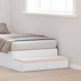Sertar pentru Pat Alb 100x36,5x16,5 cm din Lemn Stratificat