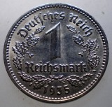 F.453 GERMANIA 1 REICHSMARK 1935 J XF/AUNC RARA