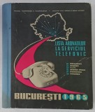 Carte Telefon Bucuresti 1965, Ministerul Postelor si Telecomunicatiilor, 928 pagini, Coperta Cartonata - Editie Veche