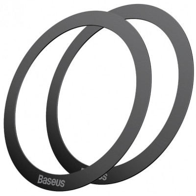 Sticker Metalic Baseus Halo Series, Set 2 bucati, Negru PCCH000001 foto