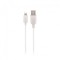 CABLU DE DATE MAXLIFE, USB / LIGHTNING (APPLE) 1M, 2A, ALB BLISTER