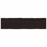 Cumpara ieftin Blat masă, 200x50x4 cm, gri, lemn stejar tratat contur organic