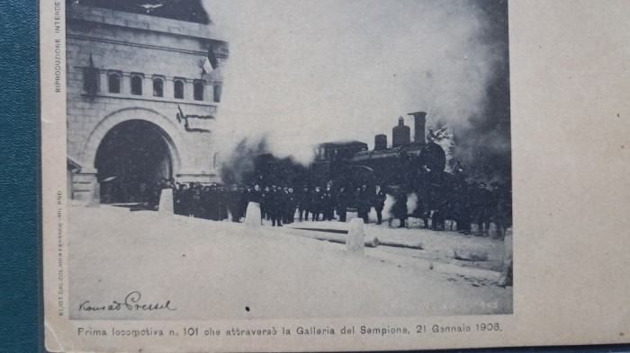 1906 CPnec. Inaugurarea tunelului Simplon 13 CP RARE