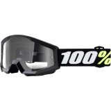 MBS Ochelari cross/enduro copii 100% STRATA MINI, negru, lentila transparenta, Cod Produs: 26012467PE