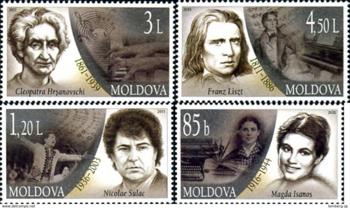 !!! MOLDOVA - PERSONALITATI 2011 , SERIE COMPLETA NECIRCULATA