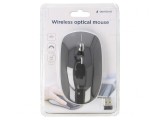 Mouse Optic Negru Fără Fir USB 10m 4 Butoane, Gembird