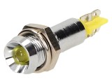 Lampă LED Galbenă 24-28VAC &Oslash;6,2mm Lipit