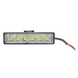Lampa tip bara 6 LED 18W 10-60V Spot unghi radiere 30, 160x43x42 mm, IP67, 1170LM, 6000-6500K