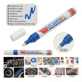 Set 12 buc Marker vopsea albastru pe baza de ulei, impermeabil, uscare rapida