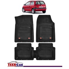 Covorase Auto TeamCar&amp;reg; Tip Tavita Compatibile Renault Twingo I (1993-2007) Negru Material Rezistent foto