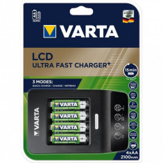 Incarcator Varta Ultra Fast Charger+ 57685 NiMH AAA AA + 4 acumulatori AA 2100mAh