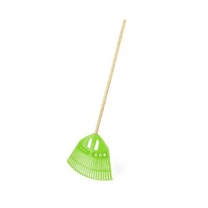 Grebla pentru frunze, gradina, coada lemn, verde, 49.6x42 cm, 182 cm, Expert foto