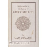 Bibliography of the Works of Gregorio Leti