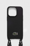 Lacoste husă pentru telefon iPhone 14 Pro 6.1&quot; culoarea negru