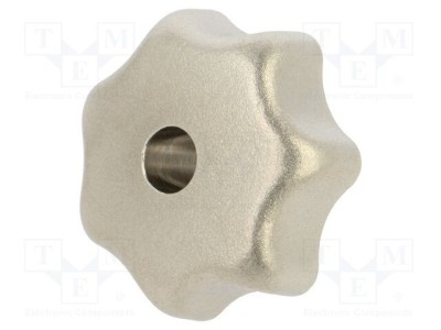 Buton reglare &amp;Oslash;32mm filet interior M6 oțel inoxidabil ELESA GANTER foto