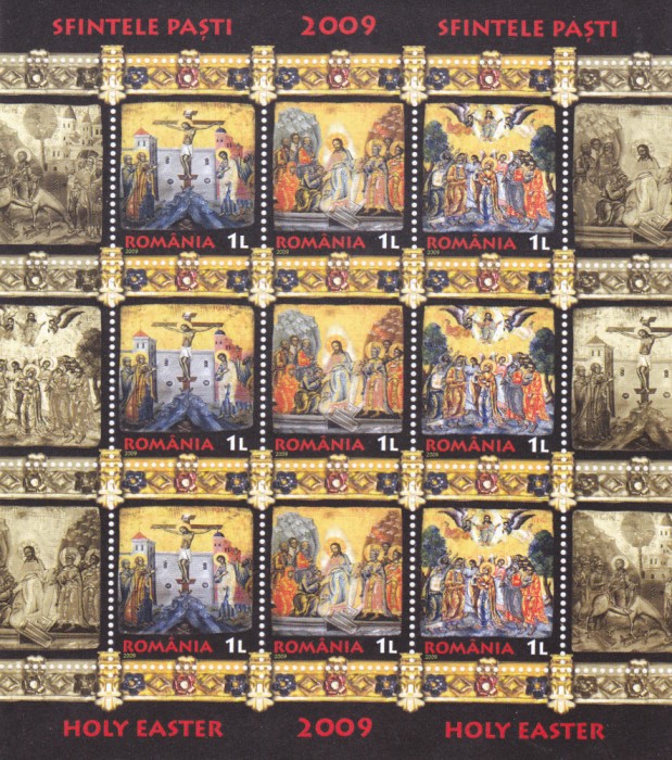 ROMANIA 2009 - SFINTELE PASTI MINICOALA MNH - LP 1826a