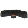 Patio Sofa Set 9-Locuri Black