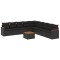 Patio Sofa Set 9-Locuri Black - 1