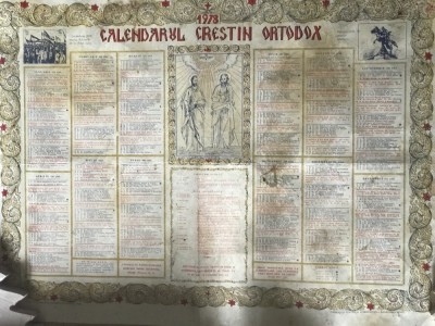Calendar Crestin Ortodox 1978 foto
