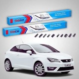 Cumpara ieftin Ștergătoare Seat Ibiza Sportscoupe 6J1 2011-2017 | Set Față Flat &ndash; TeamCar&reg;
