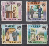 Nauru 1981 - Ziua ONU, serie neuzata