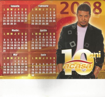 Romania, 10 ani - acasa, calendar de birou, 2008 foto