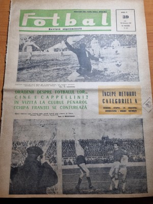 fotbal 23 februarie 1967-steaua-farul 5-0,fotbalul oradean,fc arges,dobrin foto