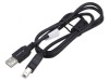 Cablu USB 2.0 A la B 1m negru aurit