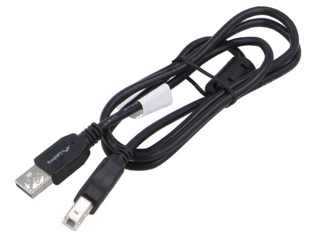 Cablu USB 2.0 A la B 1m negru aurit