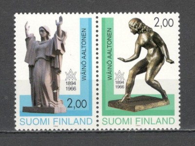 Finlanda.1994 100 ani nastere W.Aaltonen-Sculptura DF.155 foto