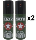 Cumpara ieftin 2 spray NATO paralizant de buzunar cu piper pentru autoaparare