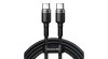 Baseus CATKLF-ALG1 Cablu USB-C - USB-C PD QC 100W 5A 2m - gri