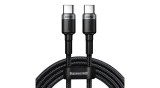 Baseus CATKLF-ALG1 Cablu USB-C - USB-C PD QC 100W 5A 2m - gri